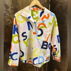 Maeve by Anthropologie Alphabet Collard Shirt